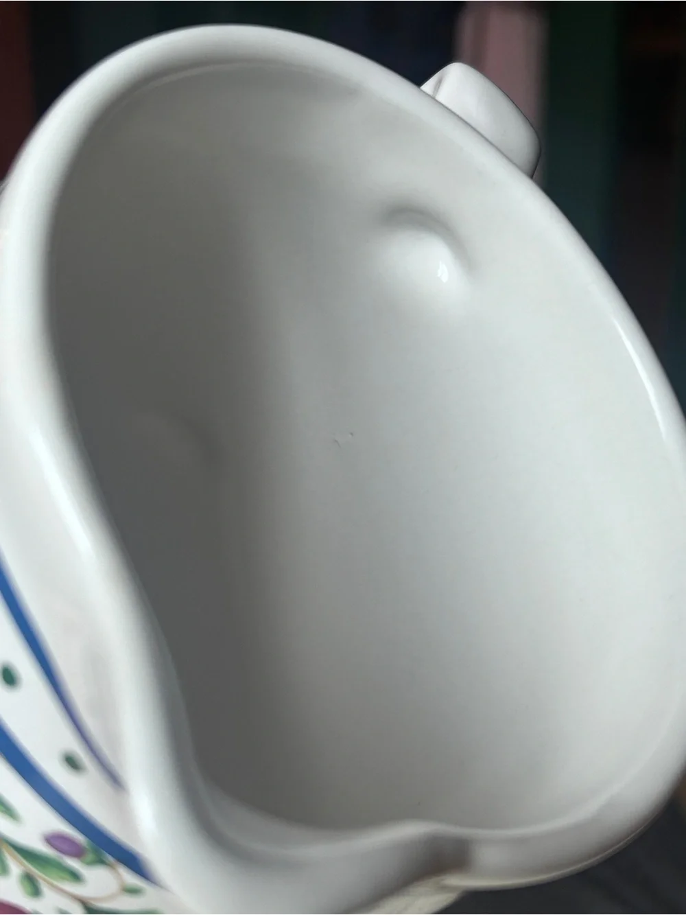 1995 Lemon Ceramic Pitcher Vase